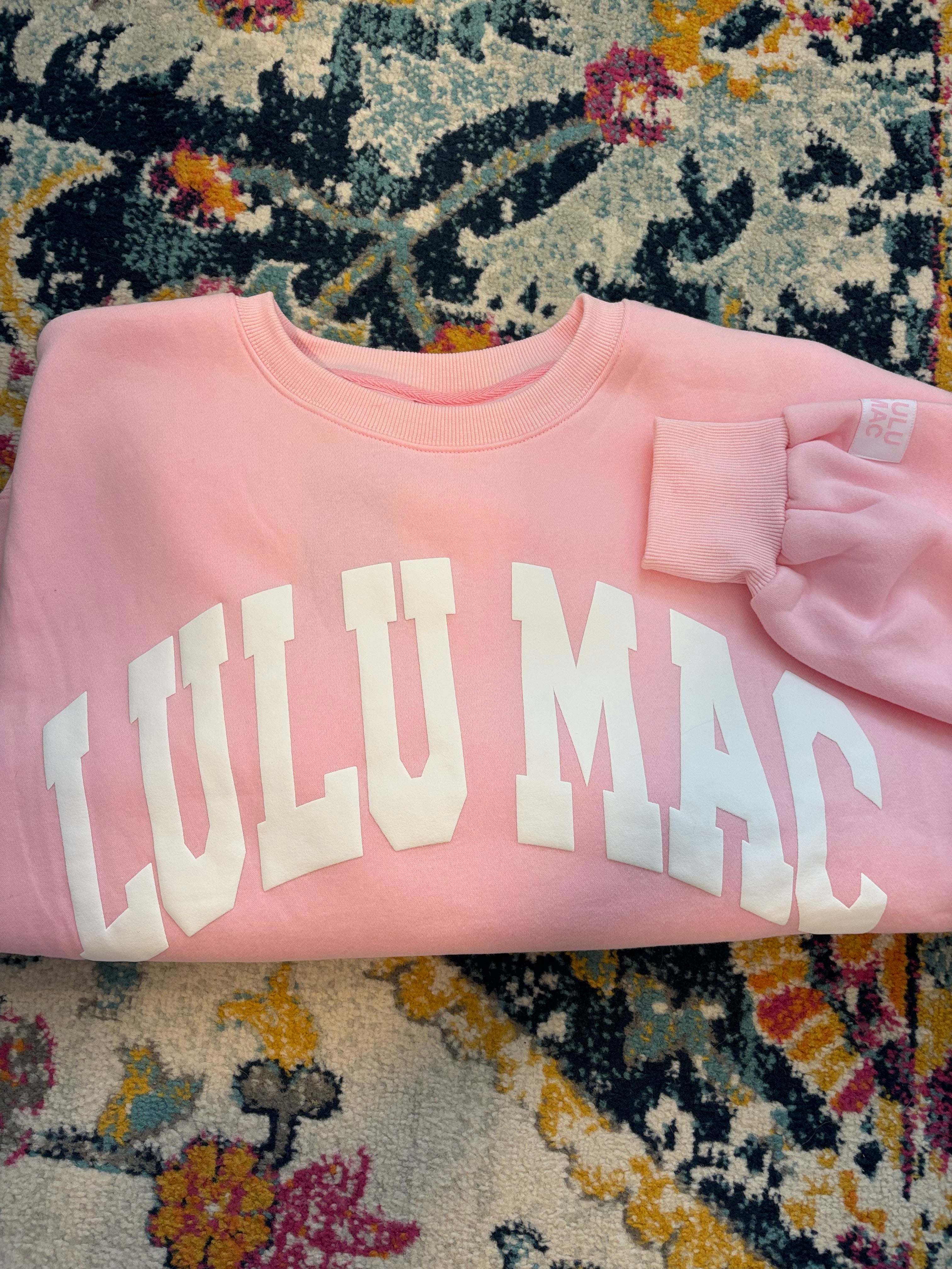 Pink Lulu Mac Crew neck